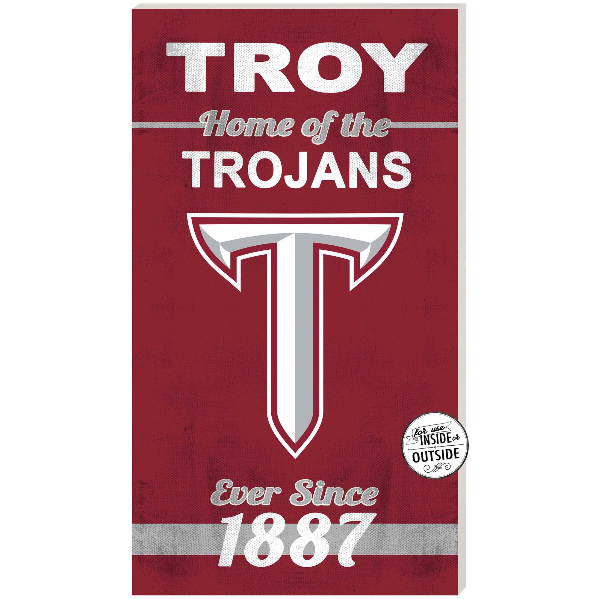 Troy University Trojans 11" x 20" Indoor/Outdoor Home Of The Sign