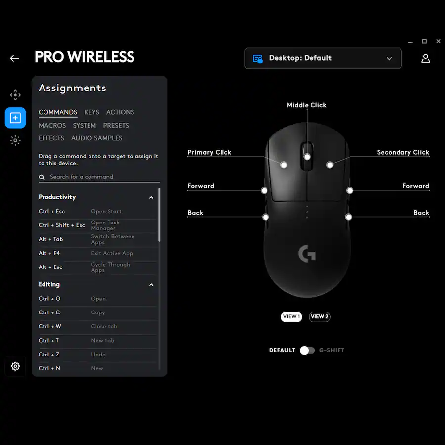 Logitech PRO Lightweight Wireless Optical Ambidextrous Gaming Mouse ...