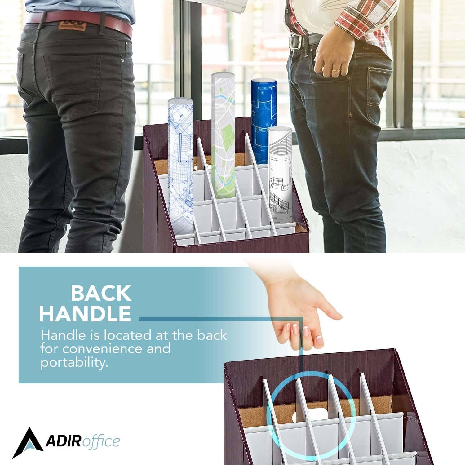 BACK HANDLE, Handle is located at the back for convenience and portability, ADIRoffice