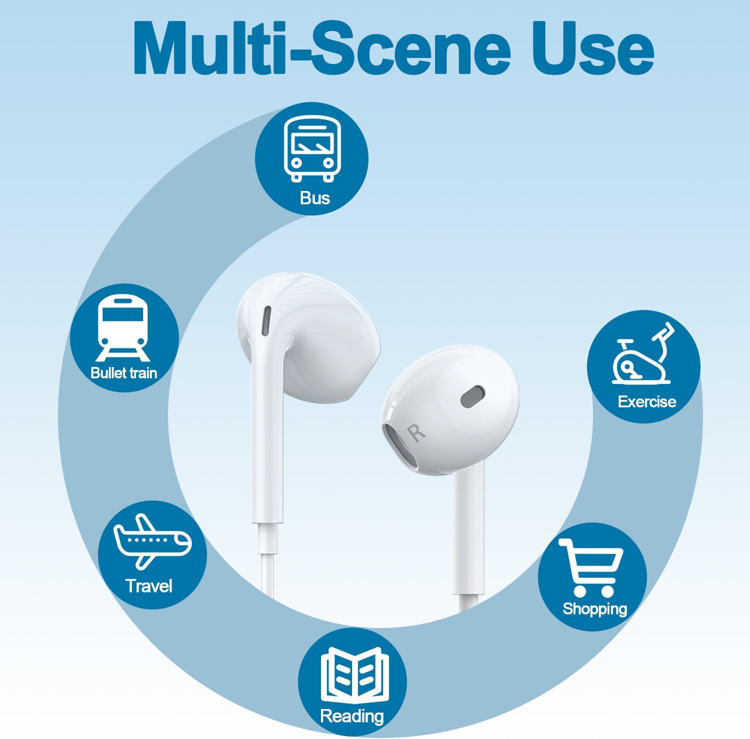 Multi-Scene Use

- Bus
- Bullet train
- Travel
- Reading
- Exercise
- Shopping