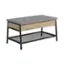 Angle. Sauder - Market Commons Lift Top Coffee Table 3a - Prime Oak.