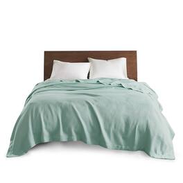 Gracie Mills - Caitlin Pure Comfort Egyptian Cotton Blanket - Seafoam