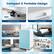 Compact & Portable Design 360 Universal Wheels Portable Handle COOWAY Living Room Bedroom Bathroom Laundry Room