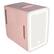 Alt View 3. Frigidaire - 6.5-L 9-Can Mini Portable Personal Fridge with Lighted Mirror Door - Pink.