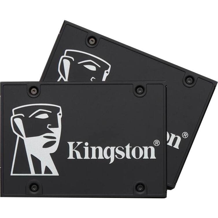 Alt View 3. Kingston - Kingston KC600 2 TB Solid State Drive - 2.5" Internal - SATA (SATA/600) - 3.5" Carrier - Notebook, Desktop PC Device.