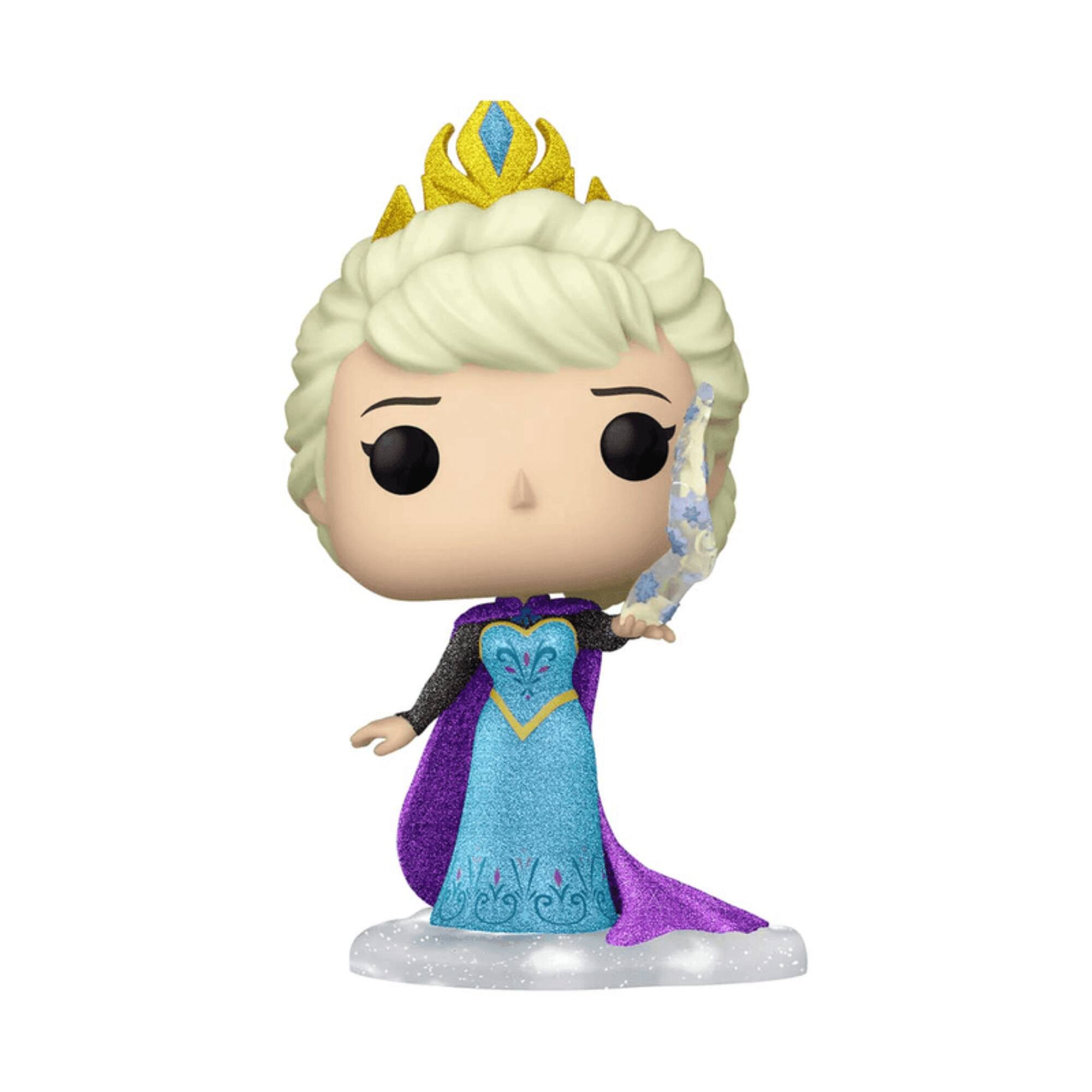 Alt View 2. Funko - Funko Pop Disney Frozen: Elsa (Diamond Collection) 4-Inch Vinyl Figure #1024 - Blue.