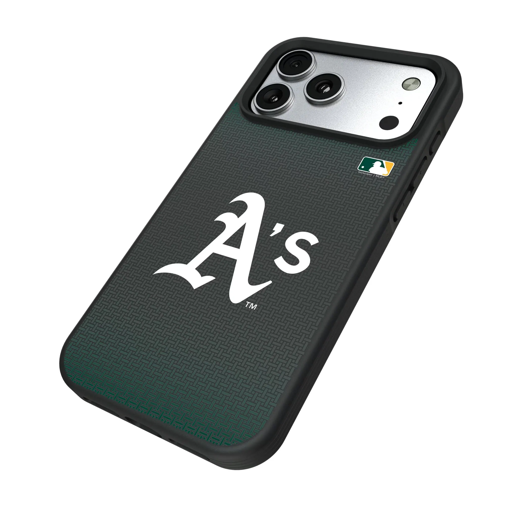 Alt View 1. Keyscaper - Athletics Bump Case with 8.2ft Drop Protection - 14 Pro Max - Black.