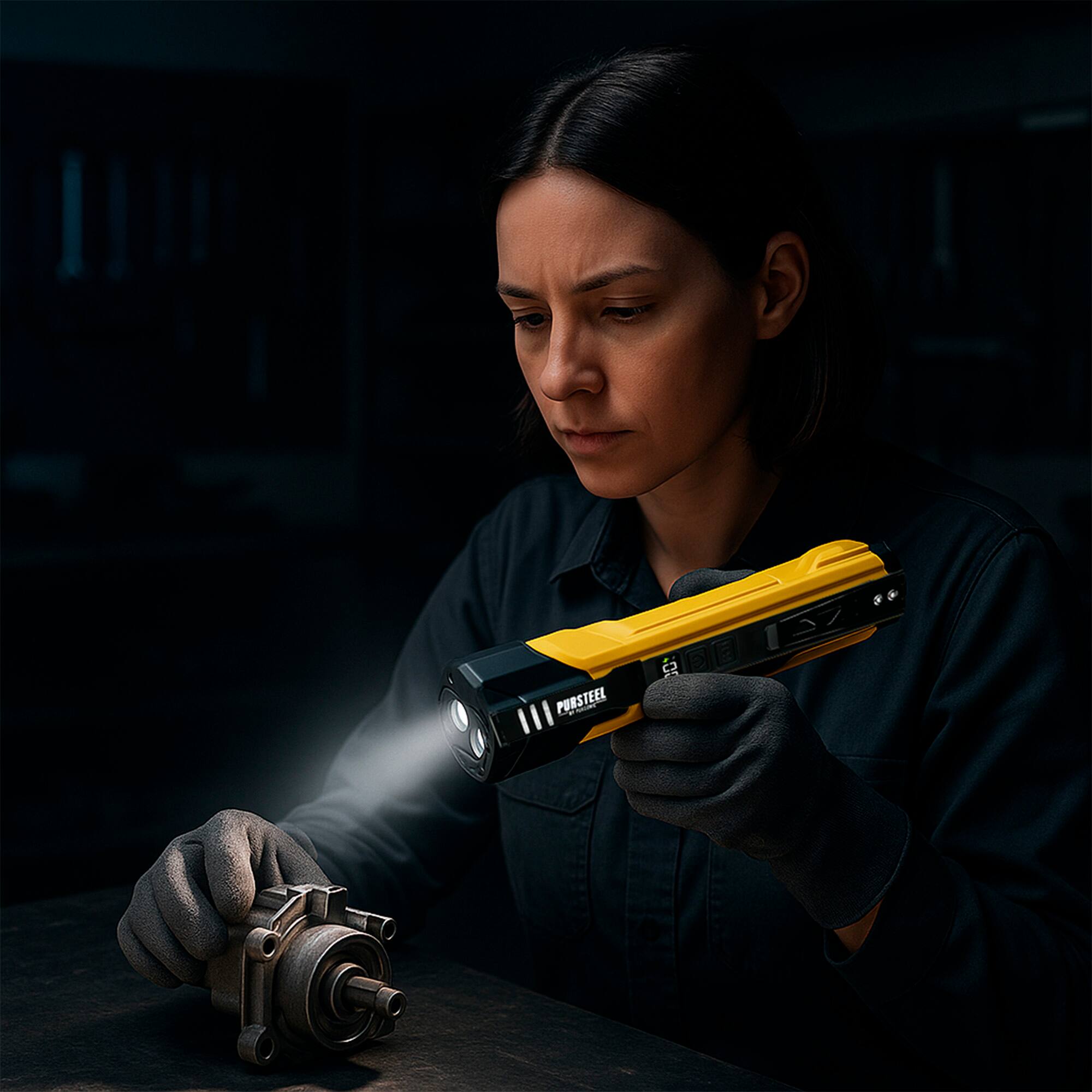 Alt View 1. Pursonic - Pursonic Roadside Safety Bundle – 3-in-1 Cordless Tire Inflator & UltraBright Rechargeable Flashlight.
