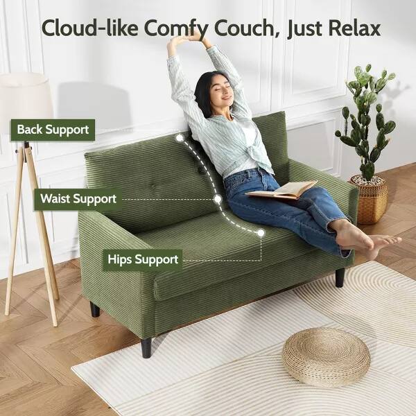 Cloud-like Comfy Couch, Just Relax

- Back Support
- Waist Support
- Hips Support