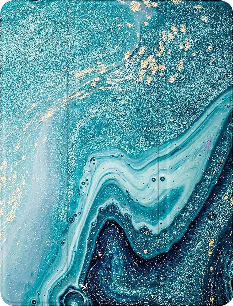 Front. SaharaCase - Marble Series Folio Case for Apple iPad Pro 11" (2nd, 3rd, and 4th Gen 2020-2022) - Green Marble.