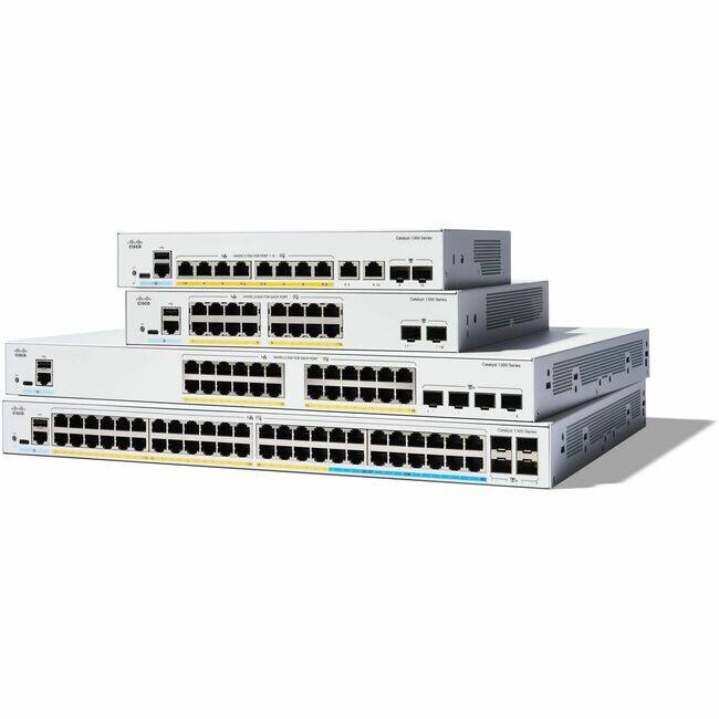 Front. Cisco Consumer Products - Cisco Catalyst C1300-8FP-2G Ethernet Switch - 10 Ports - Manageable - Gigabit Ethernet - 10/100/1000Base-T, 1000Base-X - Unknown.