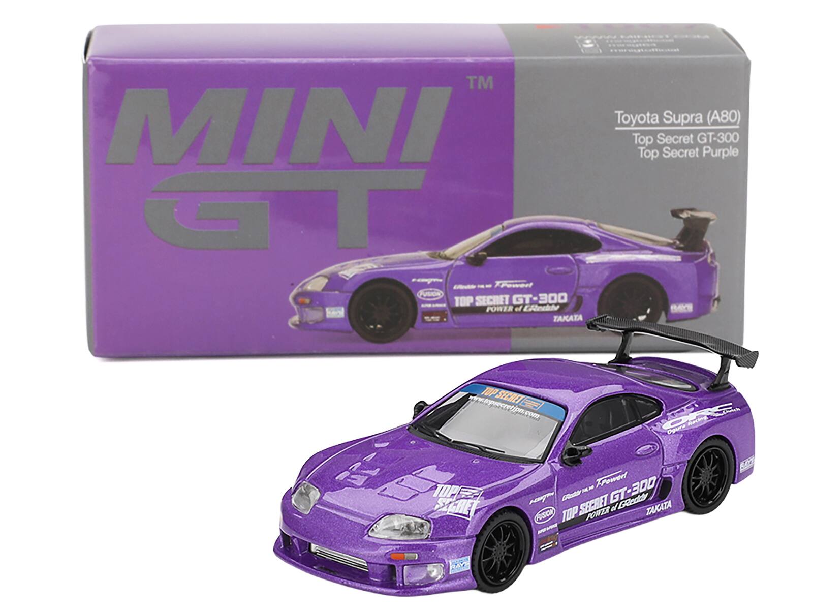 MINI GT  
Toyota Supra (A80)  
Top Secret GT-300  
Top Secret Purple  
POWER of GT-300  
TAKATA