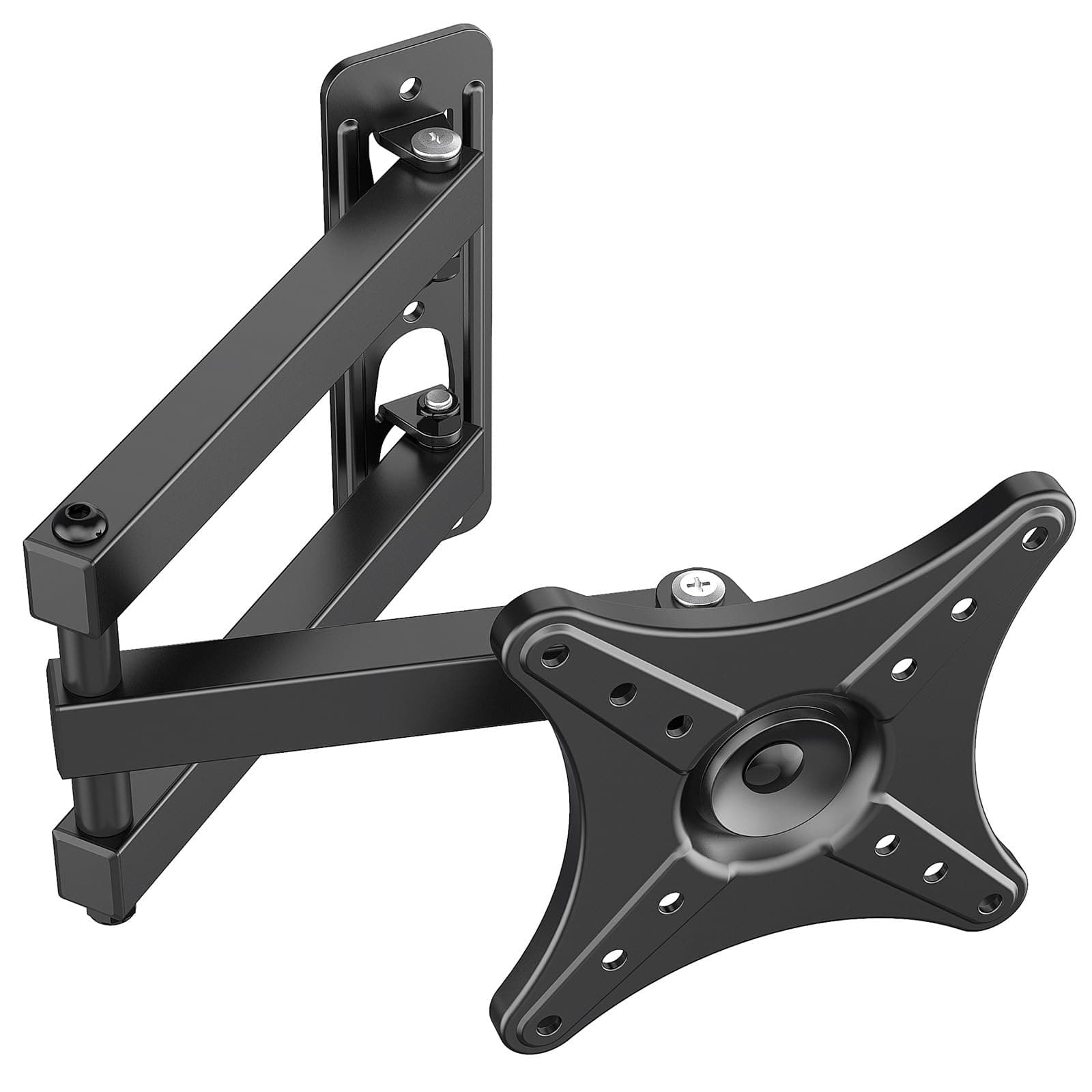 Dazzed Corner - Full Motion TV Mount Bracket for 13-31" Flat Curved Screens, 360° Rotate Tilt Swivel - Black