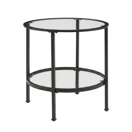 Front. Crosley Furniture - Aimee Side Table - Oil Rubbed Bronze.