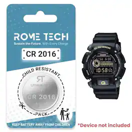 RomeTech - Replacement Battery for G-SHOCK DW9052-1C Watch 2 Pack