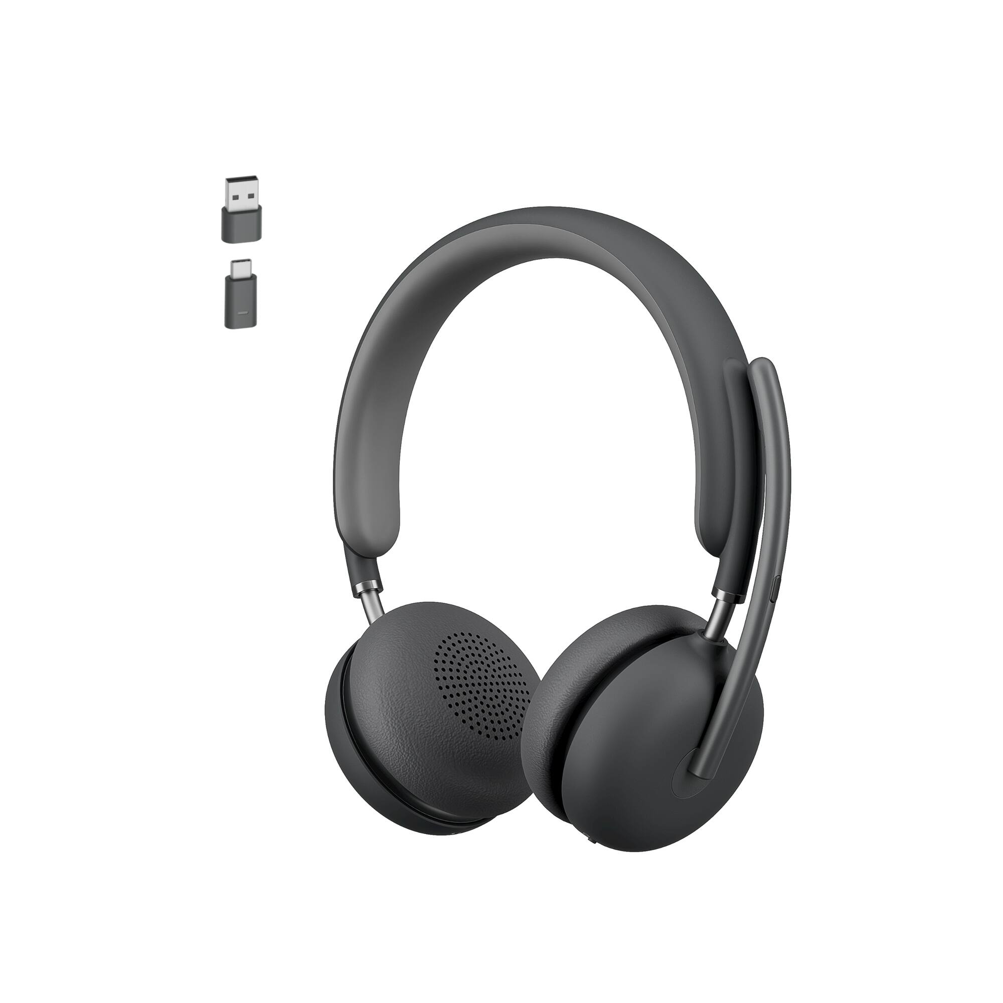 Logitech - Zone 950 Wireless Active Noise-Cancelling On-Ear Headset - Graphite