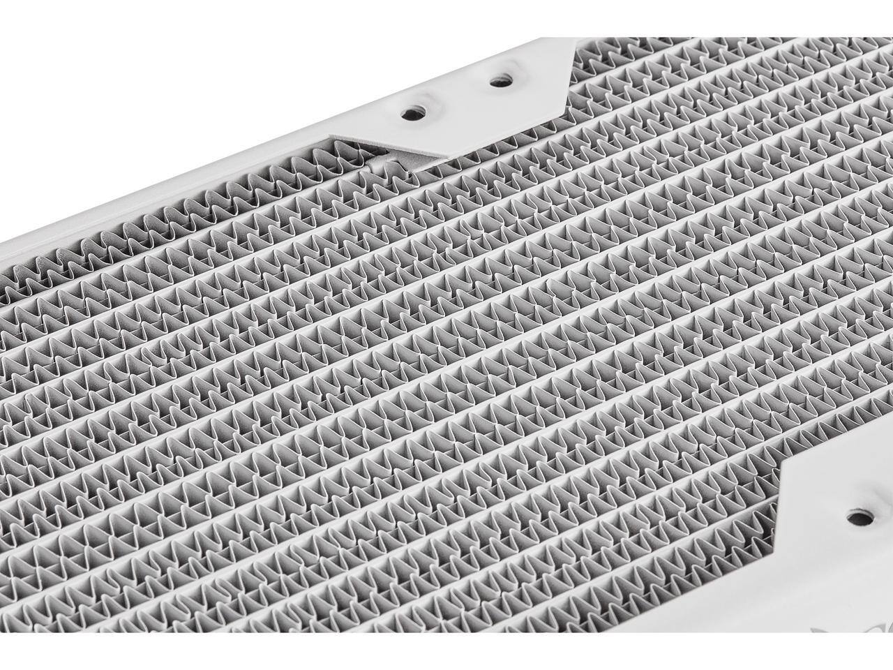 Alt View 7. CORSAIR - CORSAIR Hydro X Series XR5 240mm Water Cooling Radiator - White - White.