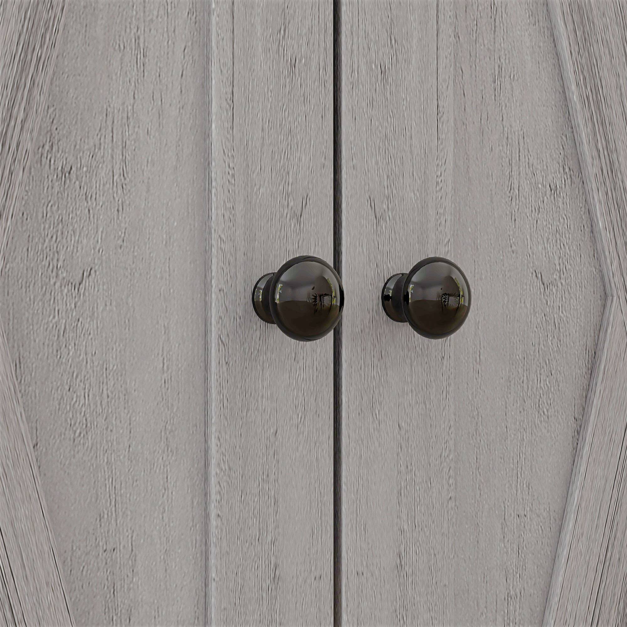 Alt View 8. Homcom - Sideboard Storage Cabinet with Doors and Drawer for Kitchen, Living room, 23.5"x11.75"x34.5" - Light Gray.