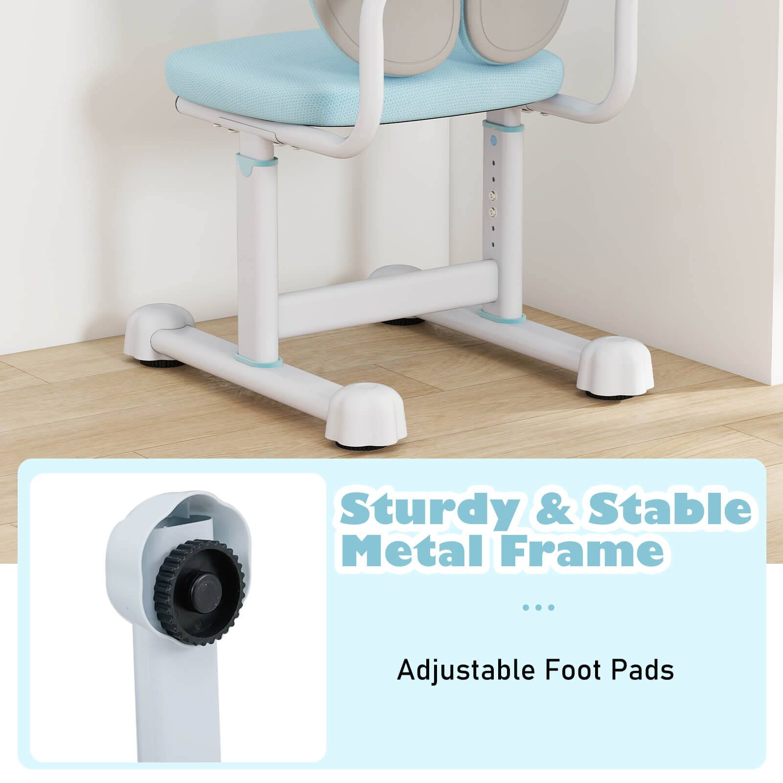 Sturdy & Stable Metal Frame

Adjustable Foot Pads