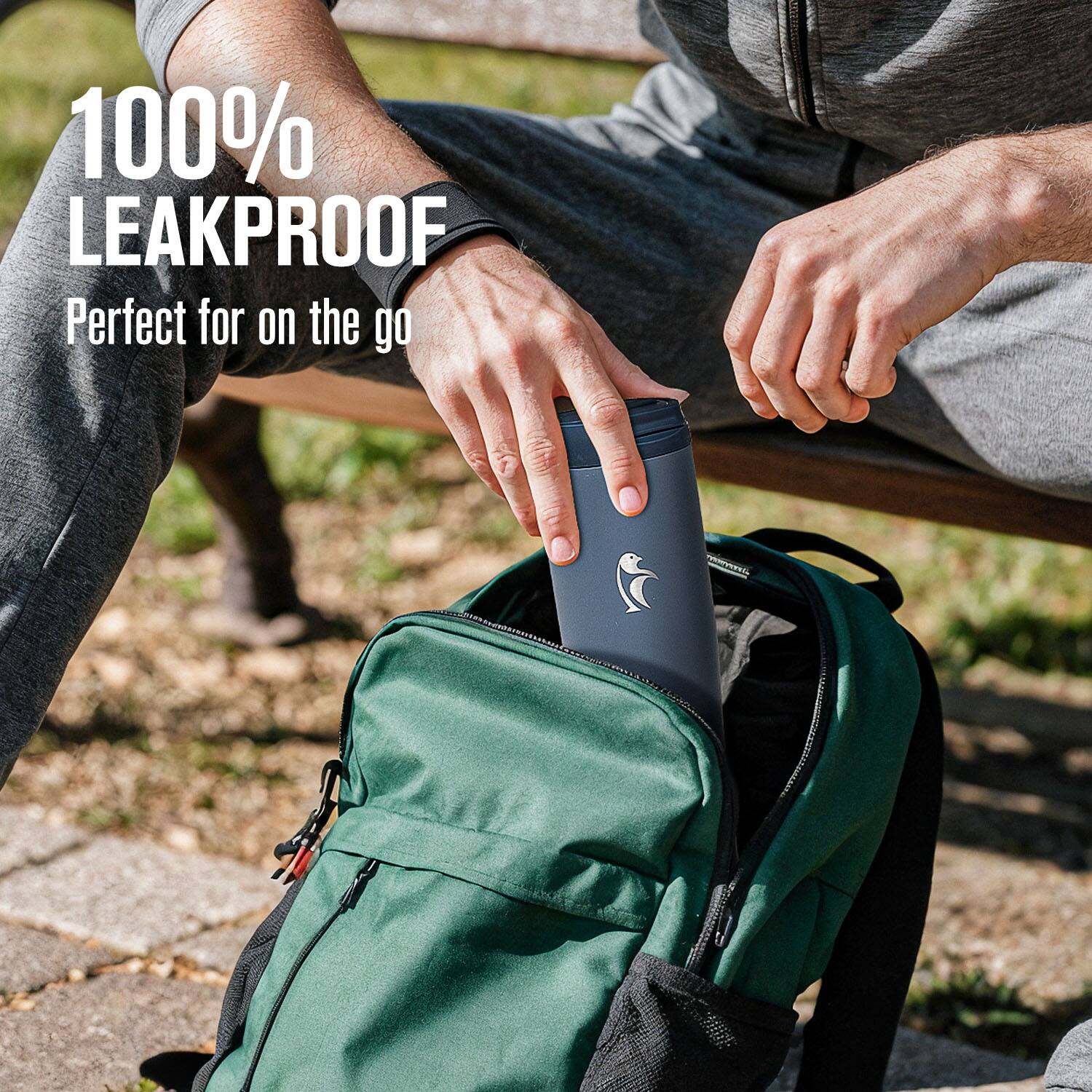 100% LEAKPROOF  
Perfect for on the go