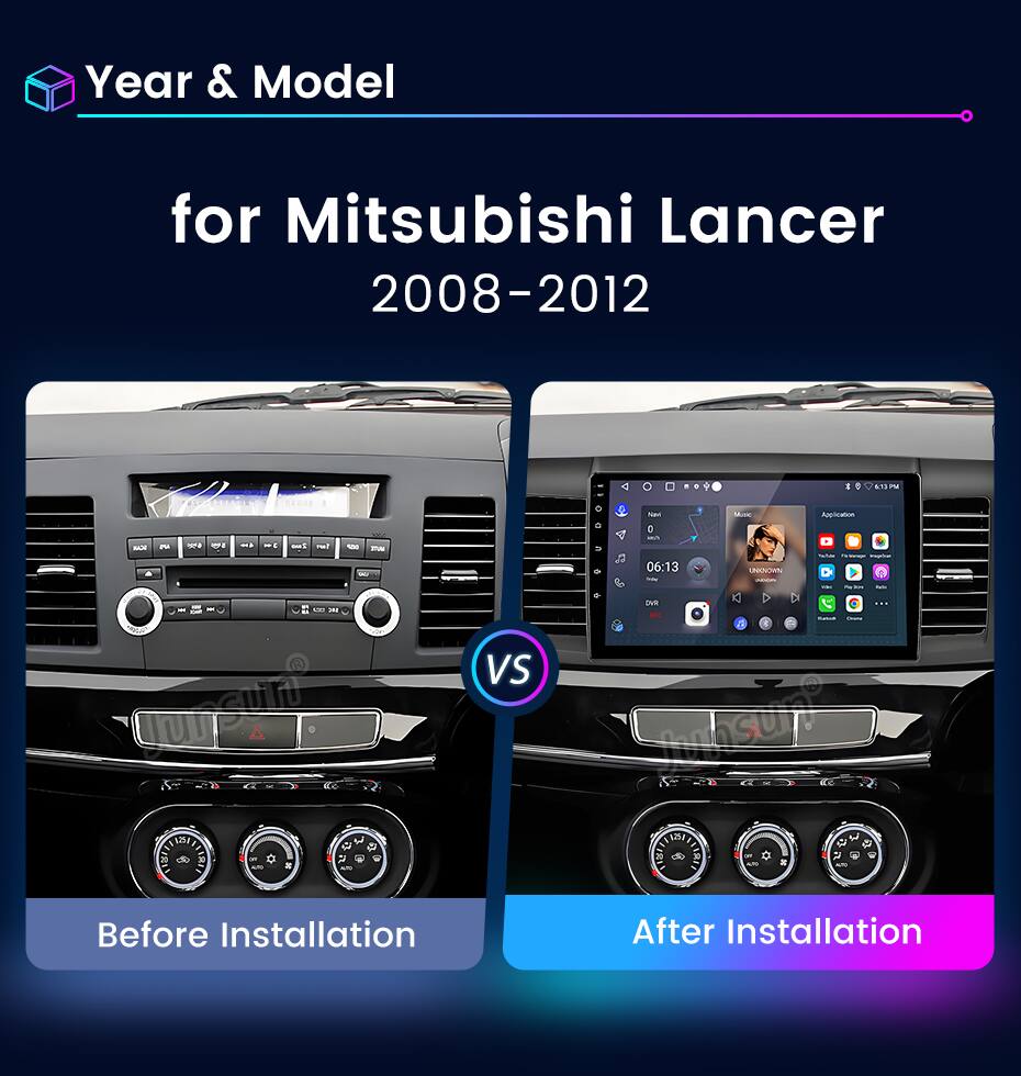 Year & Model for Mitsubishi Lancer 2008-2012

Before Installation

After Installation
