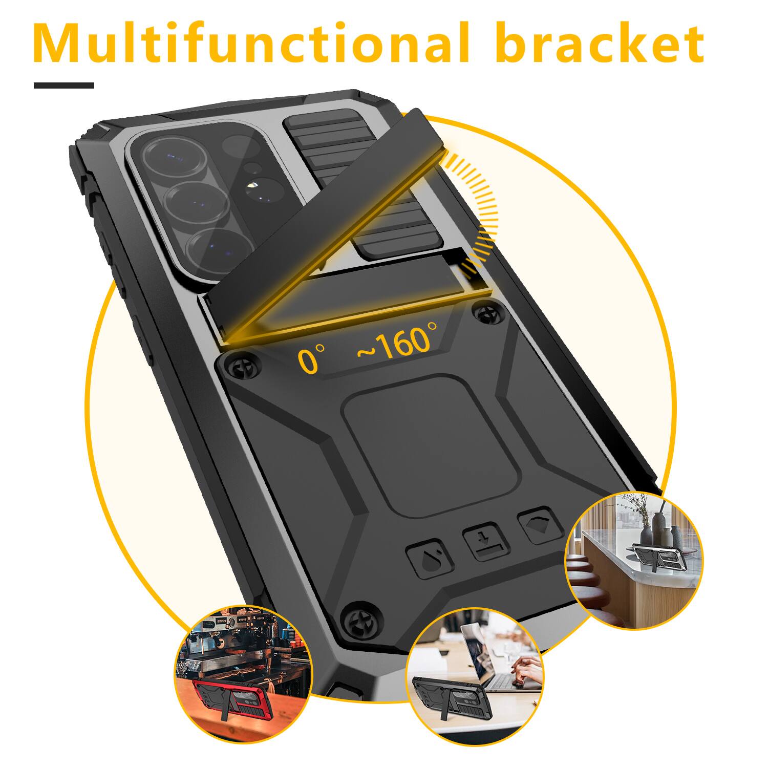 Multifunctional bracket 0° ~ 160°