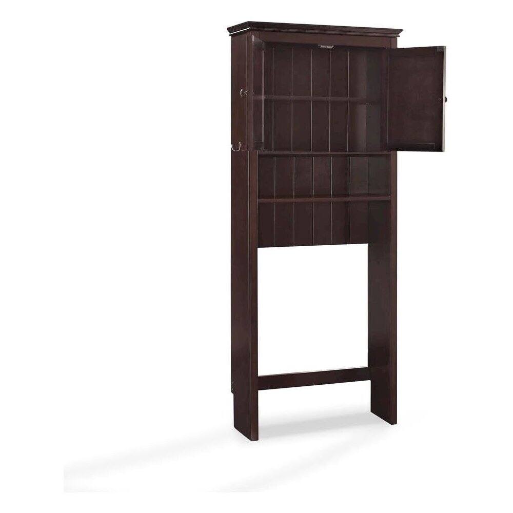 Back. FurniFact - Espresso Space Saver Bathroom Vanity with Anti-Tip Hardware - Espresso.