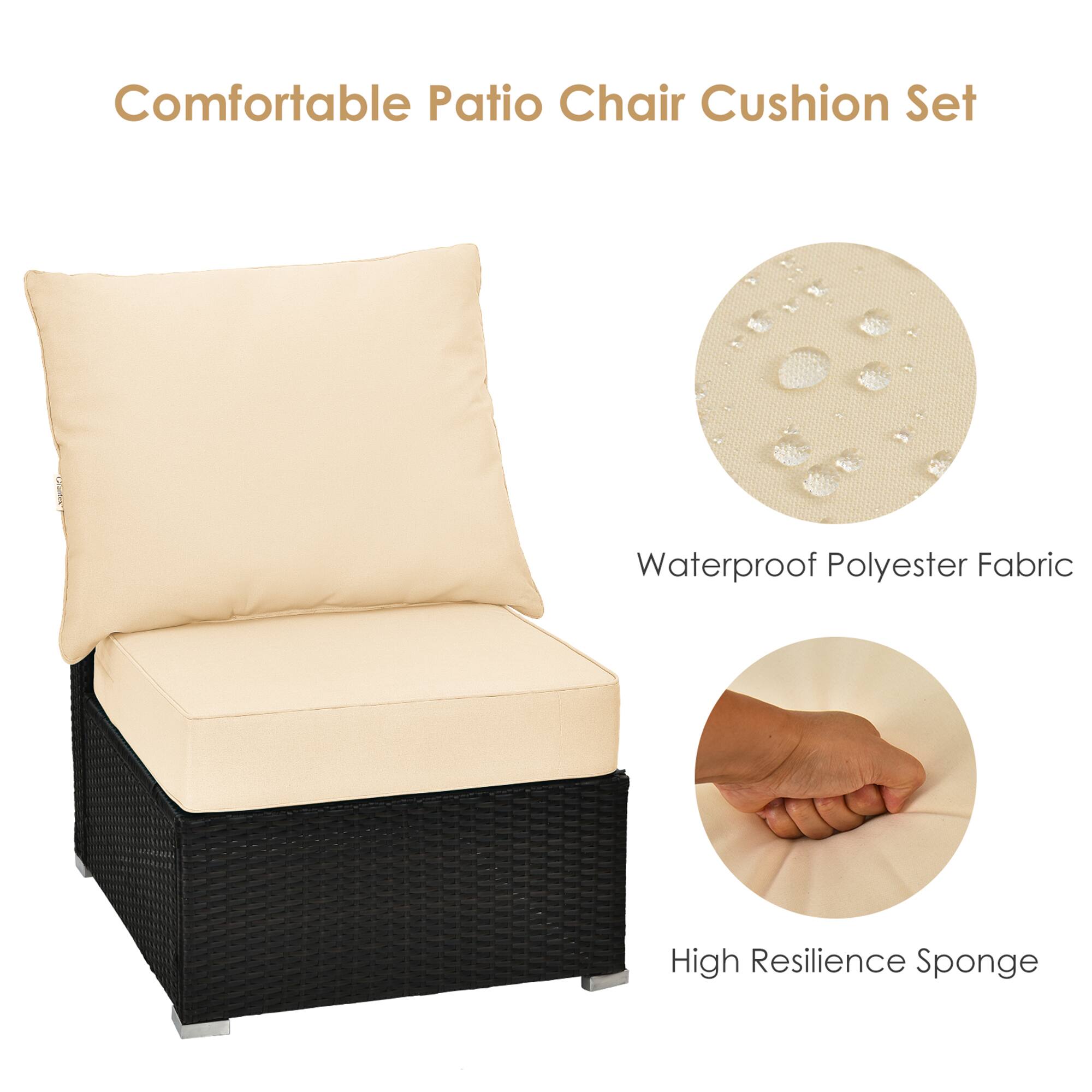 Comfortable Patio Chair Cushion Set

Waterproof Polyester Fabric

High Resilience Sponge
