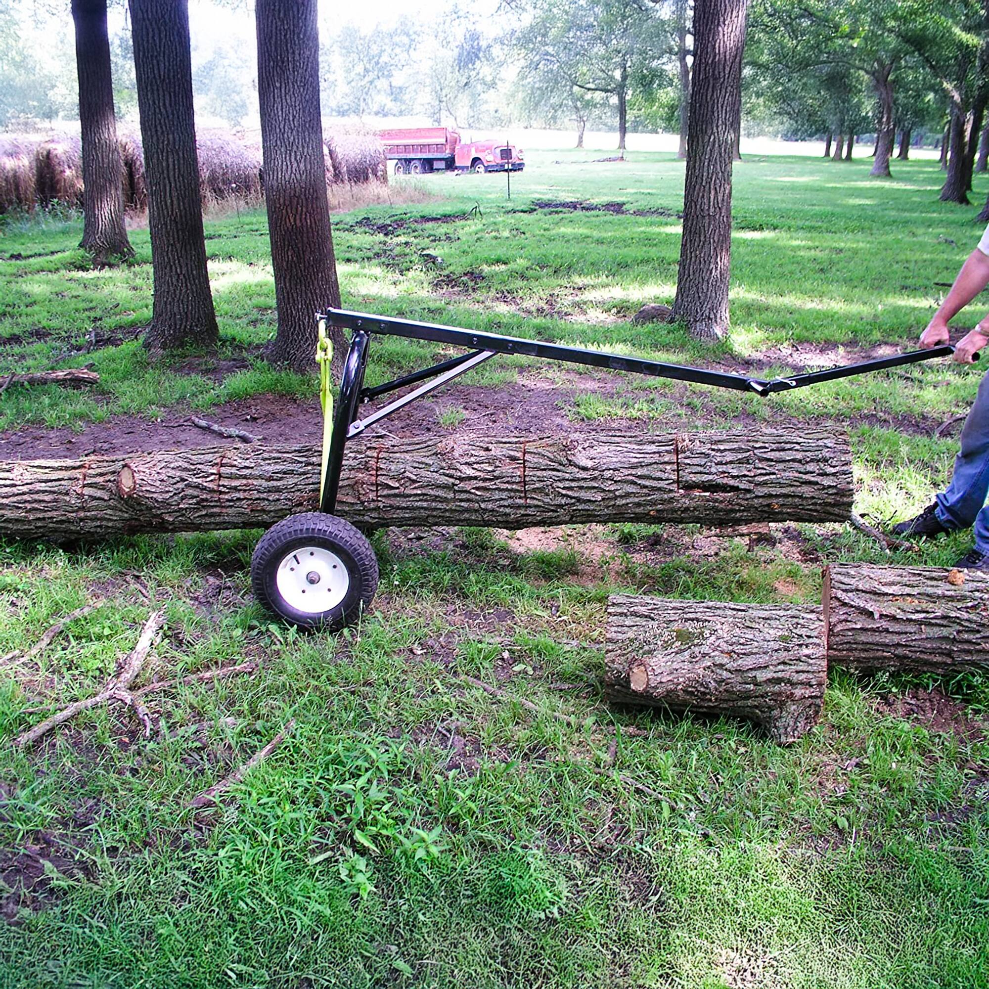 Alt View 2. Timber Tuff - Timber Tuff Steel Log Carrier Dolly, 1000 Pound Capacity with ATV Compatibility.