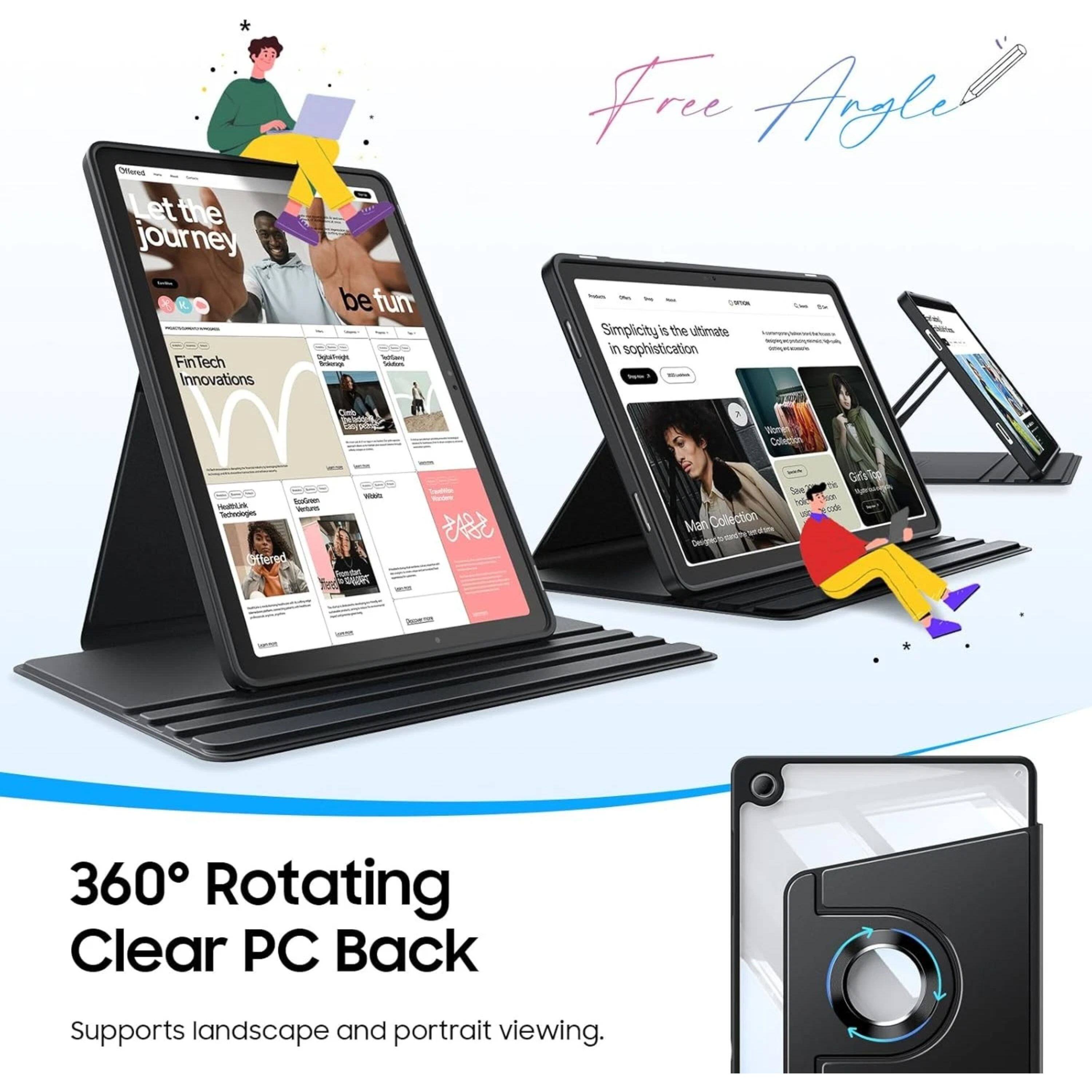 Let the journey be fun - Fintech Innovations

Free Angle

Simplicity is the ultimate in sophistication

360° Rotating Clear PC Back

Supports landscape and portrait viewing.