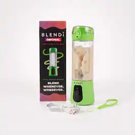 BLENDi - Lite 70W 17‑oz Portable Personal Blender & Drink Mixer for Protein Powders & Supplements - Green