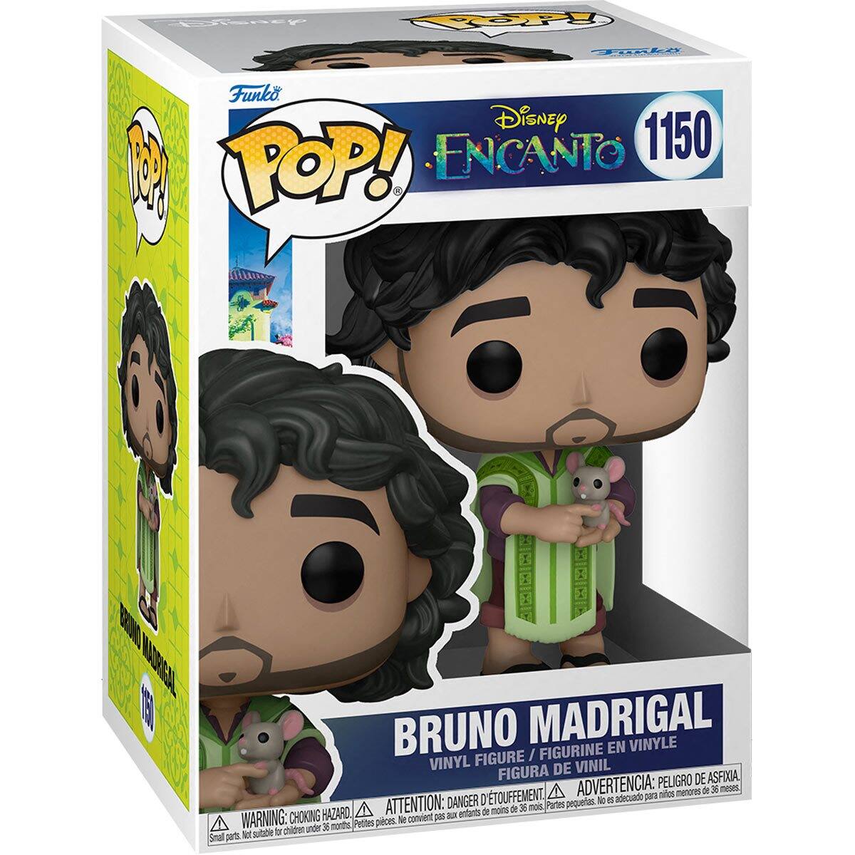 Coteney Fp TIXEA Funko Disney ENCANTO 1150 M POP! RDE MADRGAAL BRUNO MADRIGAL VINYLE FIGURINE EN FIGURE / VINYL DE VINIL FIGURA PELIGRO DE ASFIXIA D'TOUFFEMENT. ADVERTENCIA: para mios menores de 36 meses DANGER pequeas. No es adecuado HAZARD. ATTENTION: a entants de moins de 6 mois Partes WARNING: CHOKING Prttes pieces. Ne convient pas tr chidren under 36 monts Seal pat Re subbe