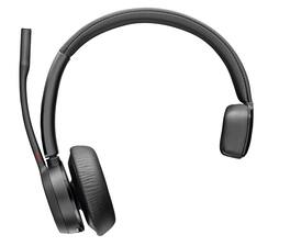 HP - Poly Voyager 4310-M Microsoft Teams Certified Headset with charge stand - Black