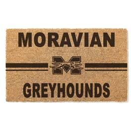Jardine - Moravian Greyhounds 18" x 30" Team Logo Doormat - Brown