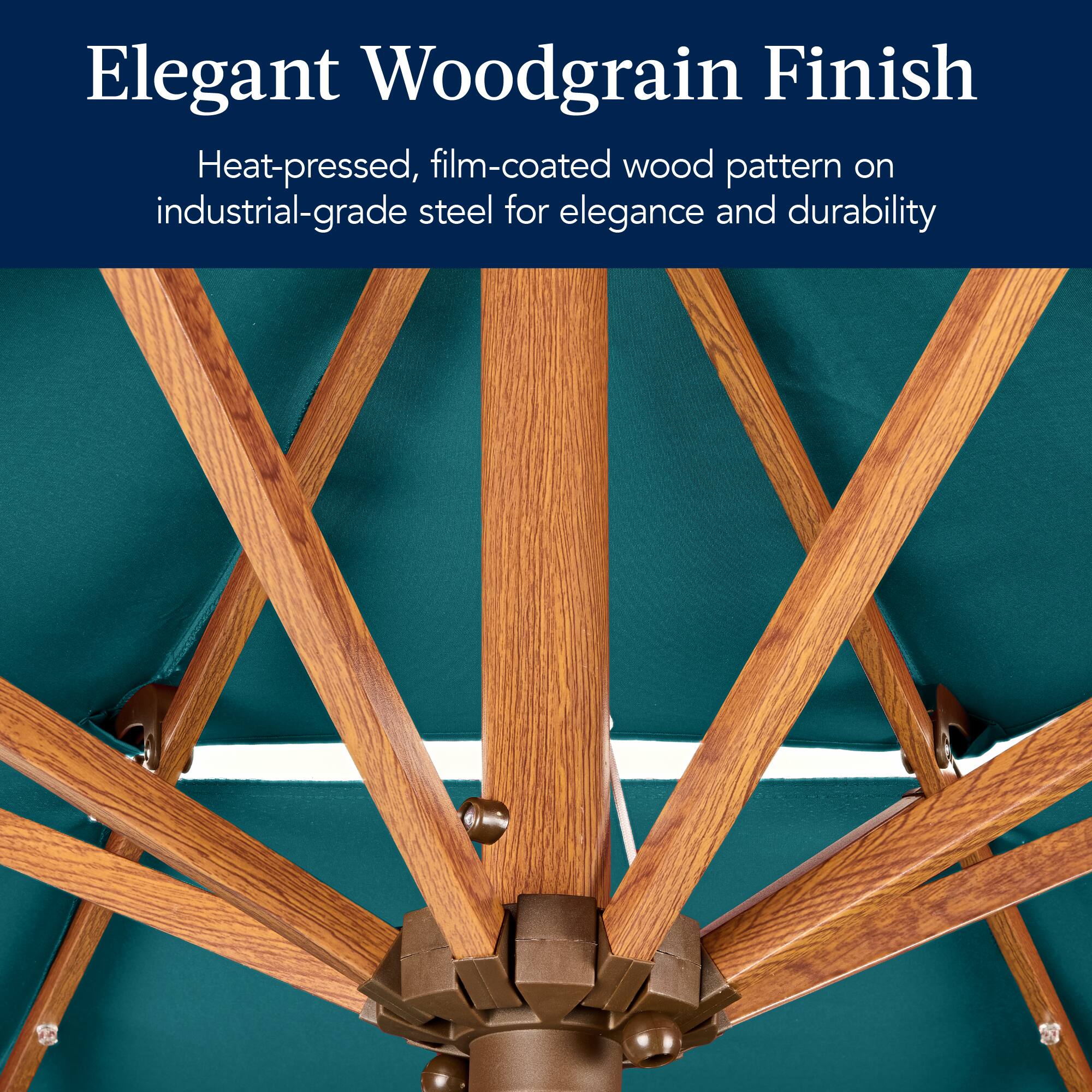 Elegant Woodgrain Finish

Heat-pressed, film-coated wood pattern on industrial-grade steel for elegance and durability.
