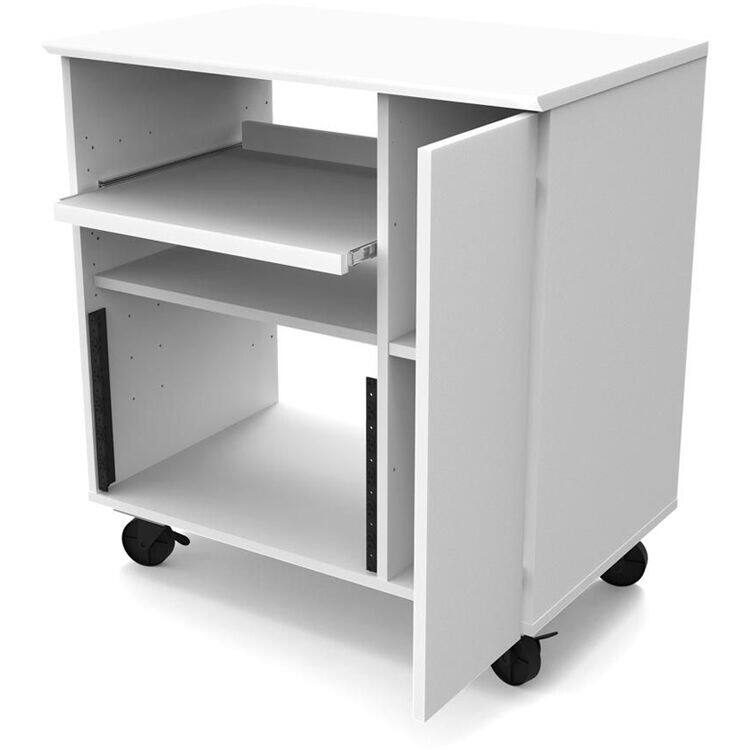 Left. Glorious - GLORIOUS Modular Side Rack (White) - White.