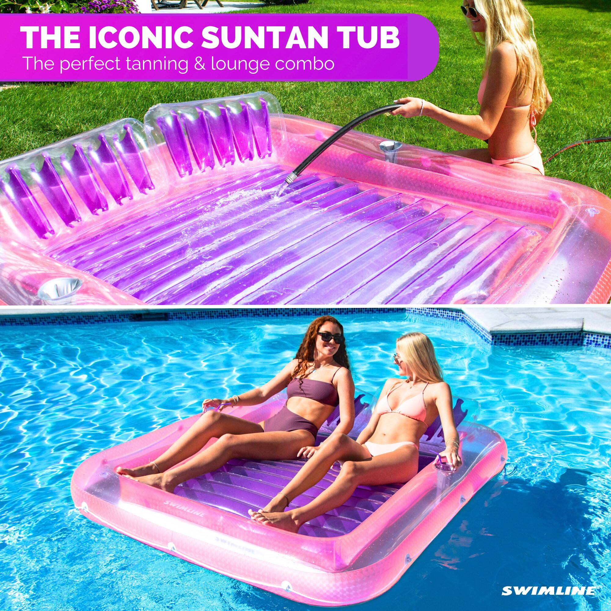 SEA THE ICONIC SUNTAN TUB  
The perfect tanning & lounge combo  
SWIMLINE