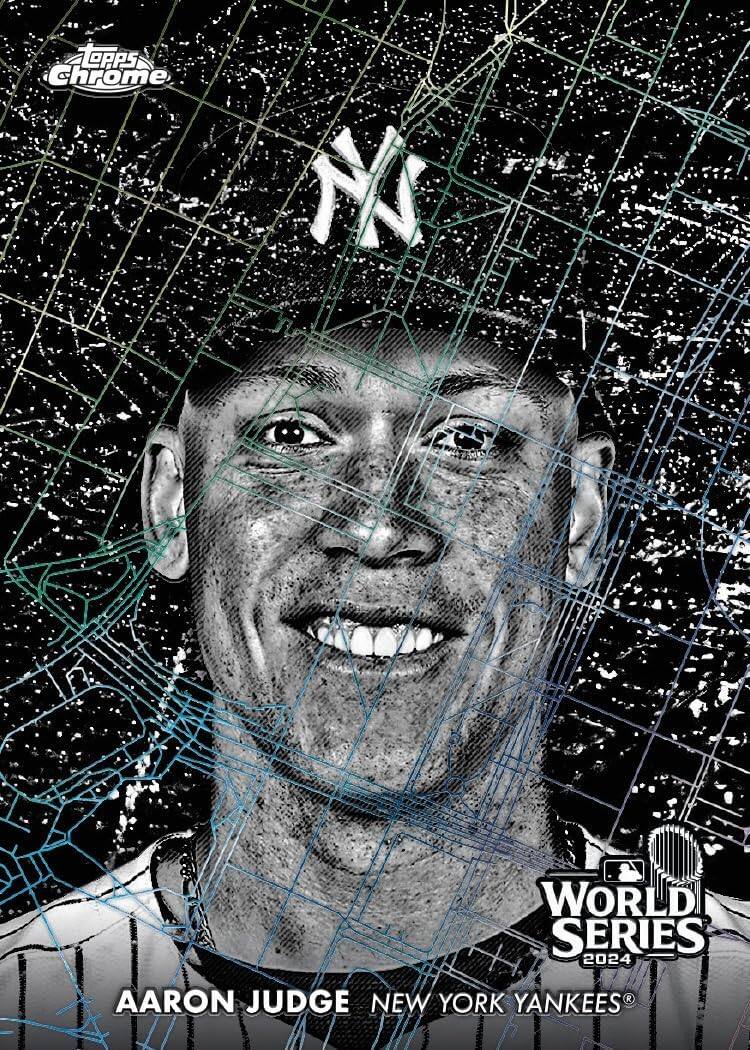 Topps Chrome  
World Series 2024  
Aaron Judge  
New York Yankees