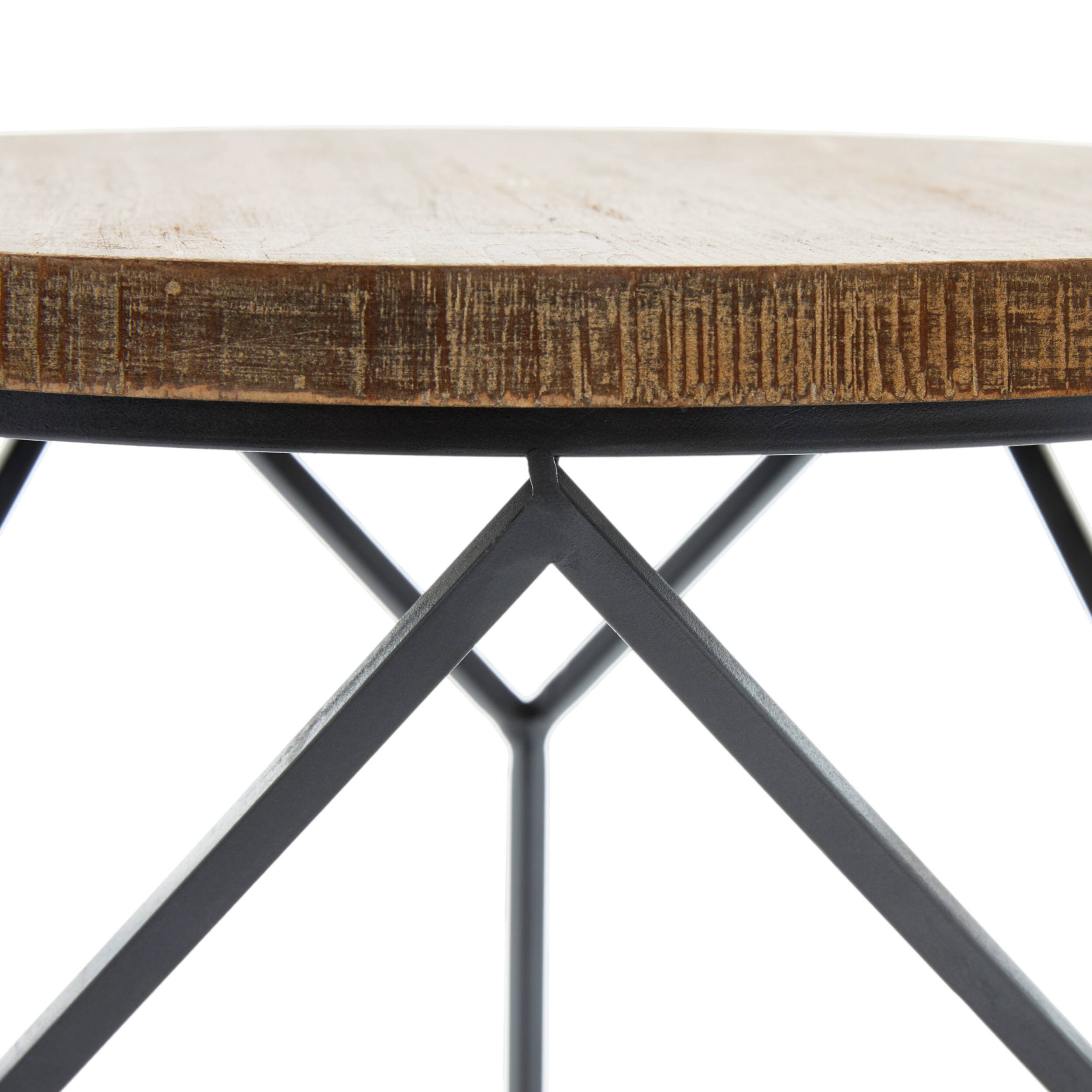 Alt View 13. Tommy Hilfiger - Avalon Round Side Table - Distressed Wood.