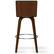 Alt View 12. Simpli Home - Roland Mid Century Modern swivel bar stool in black vegan faux leather - Black.