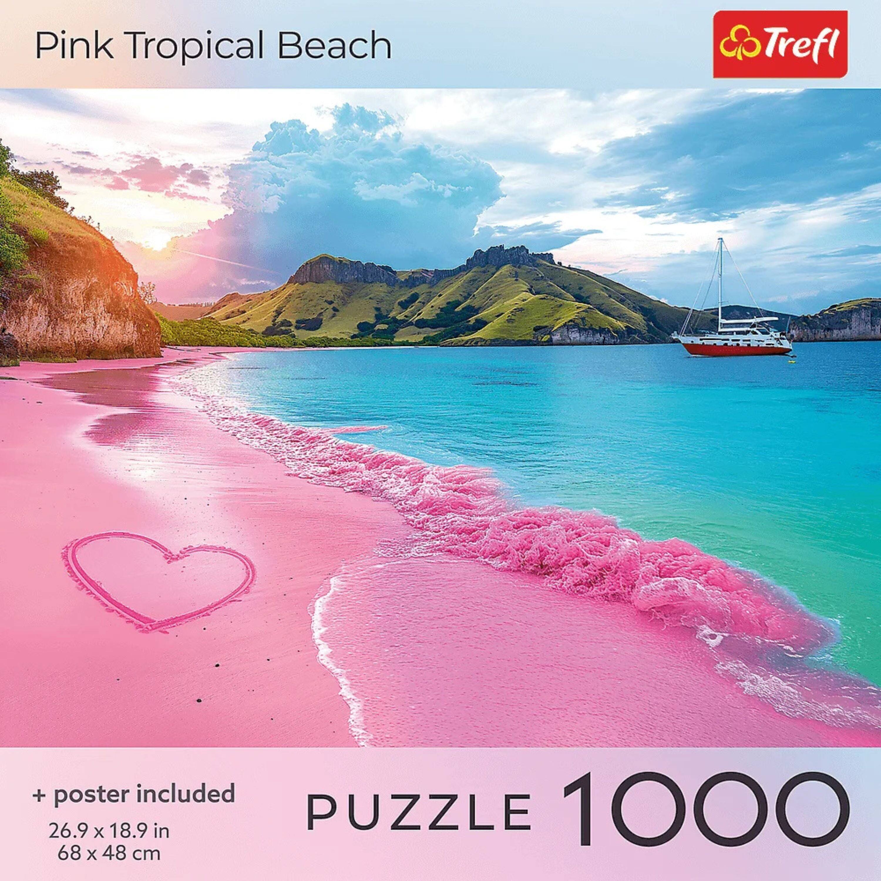 Pink Tropical Beach

+ poster included

26.9 x 18.9 in  
68 x 48 cm

PUZZLE 1000

Trefl