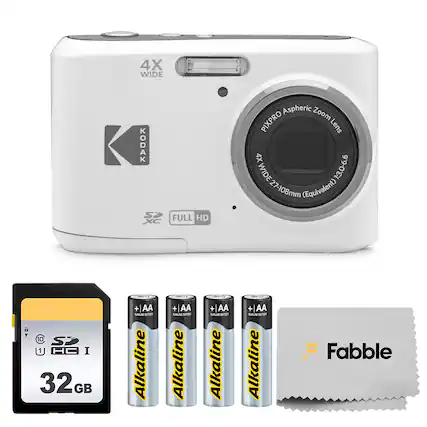 4X WIDE KODAK SP FULL HD XC Aspheric Zoom PIXPRO Lens 4X WIDE 1:3.0-6.6 27-108mm (Equivalent) T 10 SP 1 HA I 32G GB + AA AA ST Alkaline + AA SATTOR Alkaline + AA AME SATUR Alkaline + AA MAALI S Alkaline Fabble