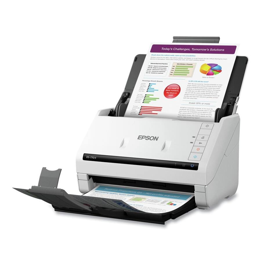Epson DS 770 II Large Format Sheetfed Scanner 600 dpi Optical 24 bit 24 ...