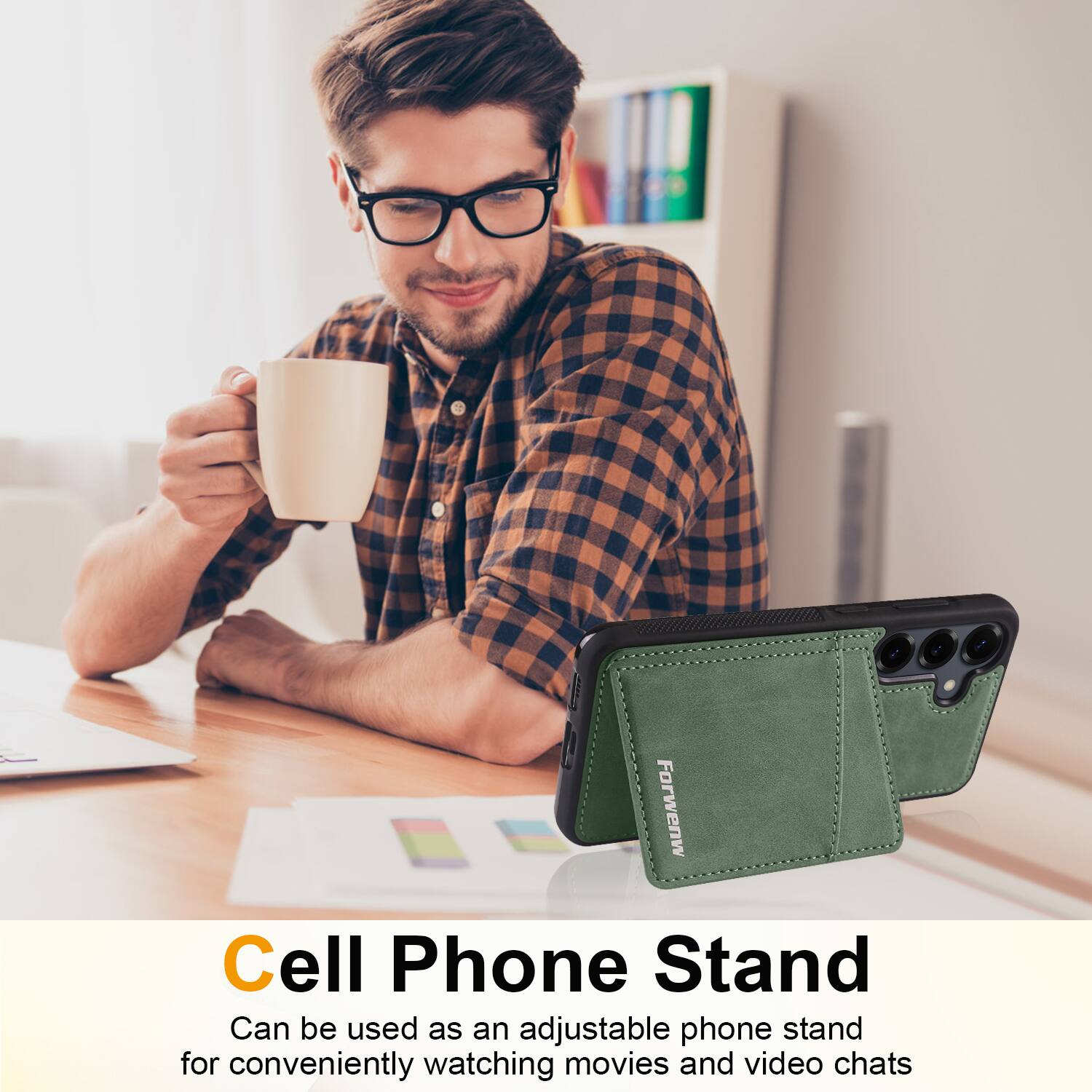 Forwenw Cell Phone Stand

Can be used as an adjustable phone stand for conveniently watching movies and video chats