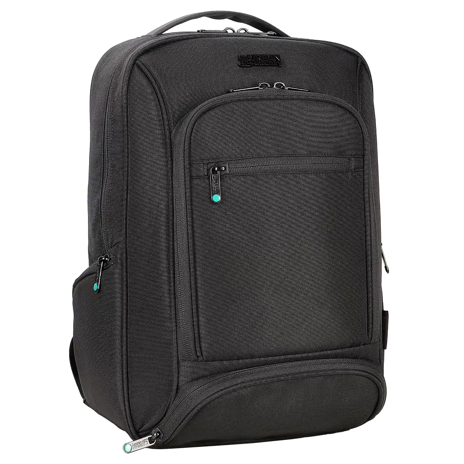 Urban Factory - 15.6" 16" Eco Foam-Reinforced Compact Laptop Backpack, Multiple Compartments, Recycled PET Materials - Black