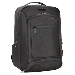 Urban Factory - 15.6" 16" Eco Foam-Reinforced Compact Laptop Backpack, Multiple Compartments, Recycled PET Materials - Black