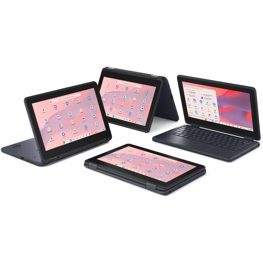 Alt View 7. Dell - Dell Chromebook 11 CC11260 11.6" Touchscreen Convertible 2 in 1 Chromebook - HD - 60 Hz - Intel N-Series N150 - 4 GB - Magnetite.