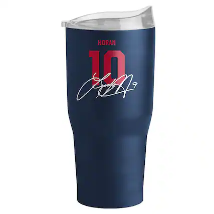 Front. Logo Brands - Lindsey Horan USWNT 30oz. Powder Coat Tumbler - Navy.