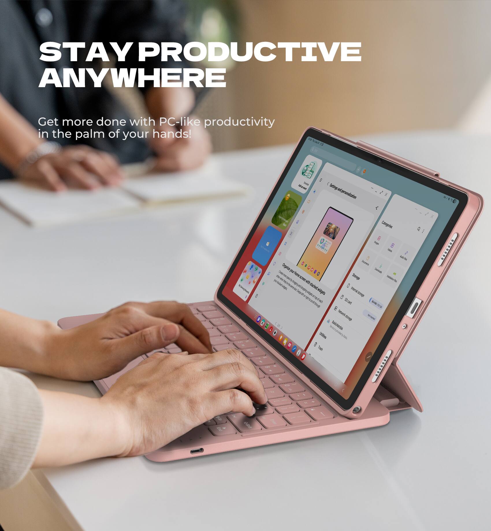 STAY PRODUCTIVE ANYWHERE  
Get more done with PC-like productivity in the palm of your hands!