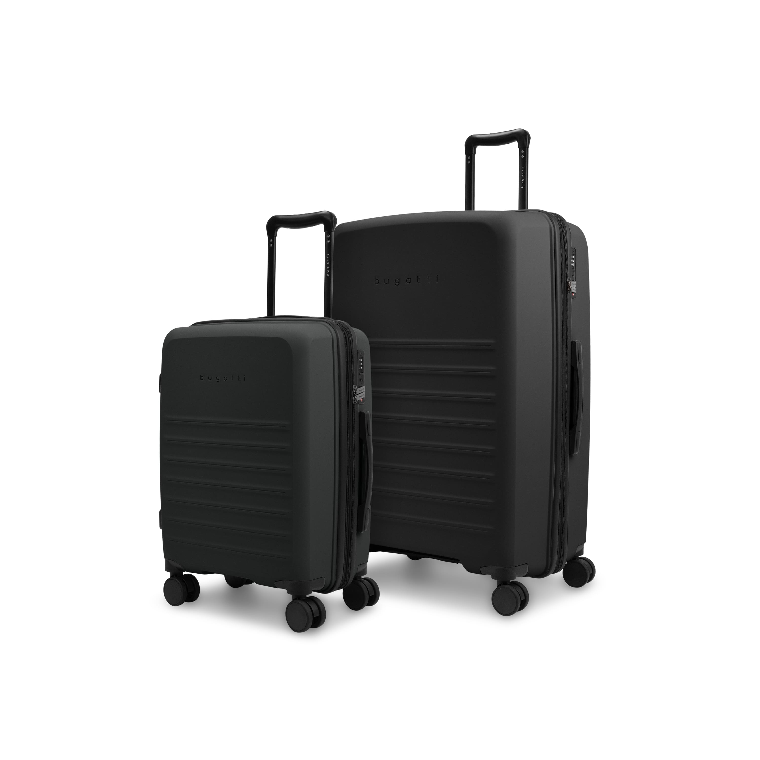 Bugatti - Seoul 2 Piece Hardside Set Luggage - Black